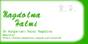 magdolna halmi business card